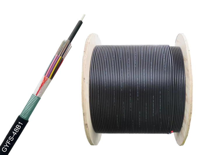 Outdoor Armored Gel-Free Loose Tube Optical Cable GYFS